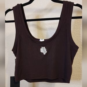 Darc Sport Dark Brown Crop Top